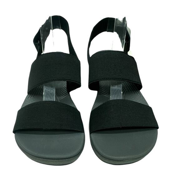 Clarks Sandals Womens 8 Arla Jacory Wedge Open Toe Slingback  Clarks Arla Jackory Sport Sandals Sling Back Women\'s Size 9.5 Black Gray